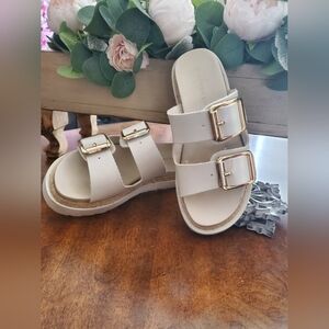 Madden Girl Double Buckle Slide Sandals